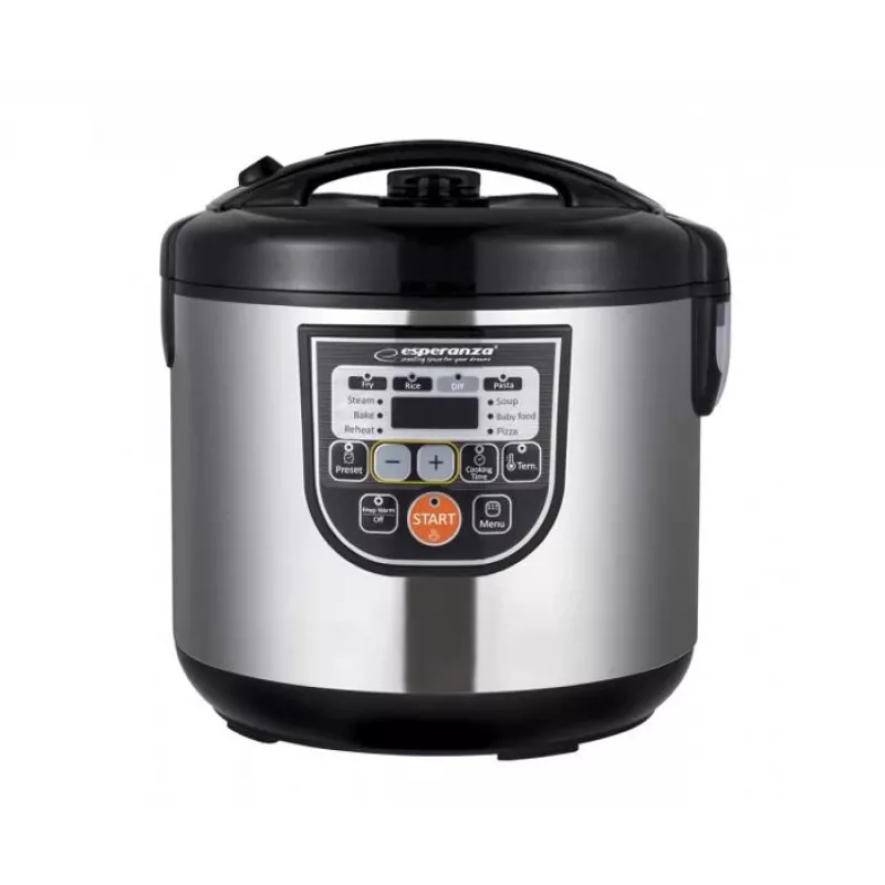 Olla multifunción ESPERANZA EKG011, capacidad 5 L, 860 W, negro/acero inoxidable