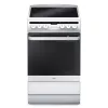 Amica 58CE3.315HTaQW cocina eléctrica, placa vitrocerámica, 4 zonas, horno de 65 l, 50 cm, blanca