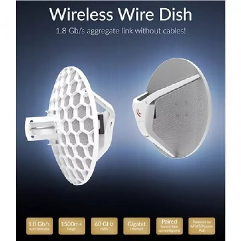 Mikrotik RBLHGG-60ad kit antena de red