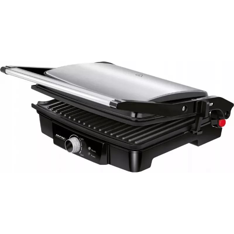 Parrilla de contacto MPM MGR-09M - 2000 W, parrilla para paninis, placa superior ajustable