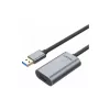 Cable de extensión activo USB 3.0 Unitek, 10m, aluminio, Y-3005
