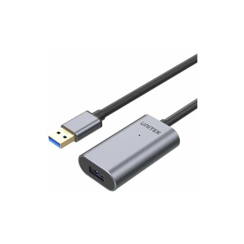 Cable de extensión activo USB 3.0 Unitek, 10m, aluminio, Y-3005