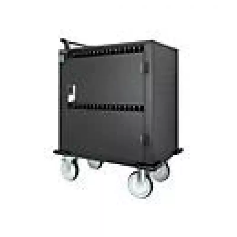 Manhattan Carro/Carrito de carga de 32 tomas por USB-C para iPad hasta 13 pulgadas, MacBook Air hasta 13 pulgadas y Chromebook hasta 14 pulgadas, también otros tablets/smartphones (con cable dispositivo a USB-C), compartimentos 330x22x235 mm, cable de carga de dispositivo no incluido (recomendado cable USB-C 35