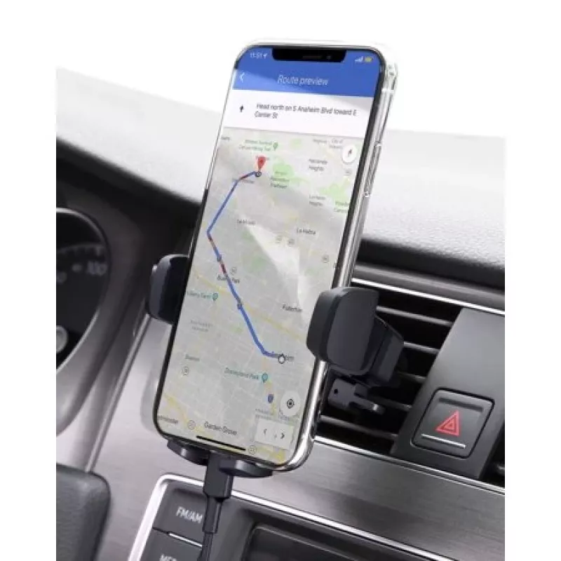 Soporte de móvil para coche Aukey HD-C48 para rejilla de ventilación, rótula de 360°