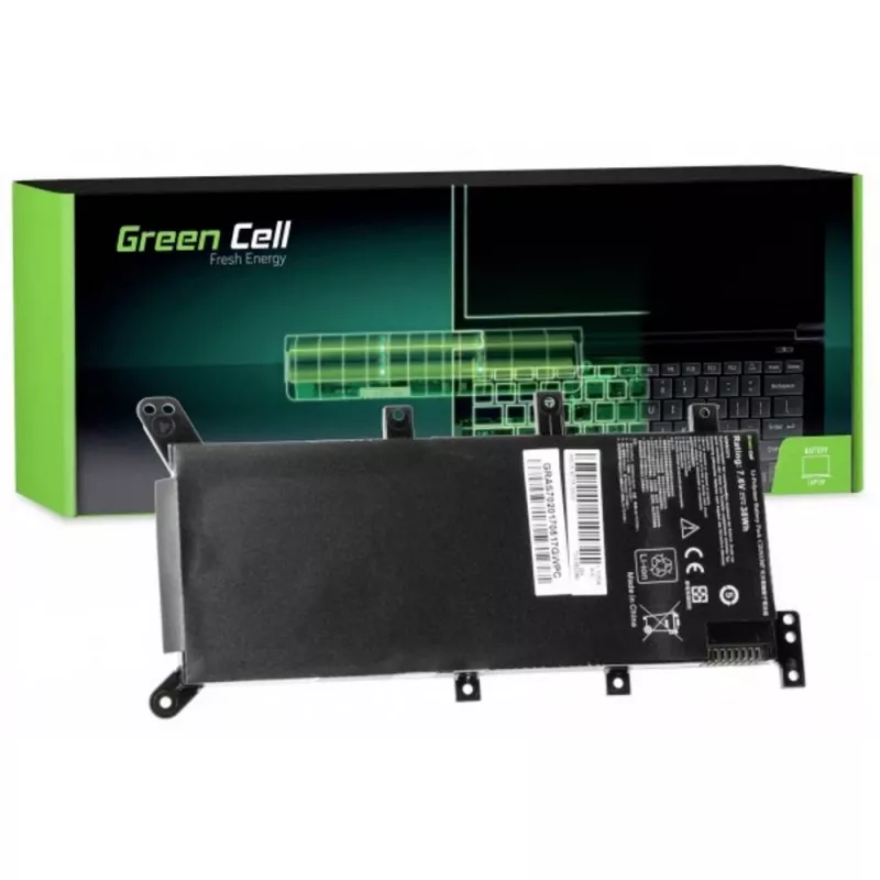 Batería para portátil Green Cell para ASUS A555 F555 K555 R556 X555, LiPo 4000 mAh, 7,6 V, 4 celdas, negro
