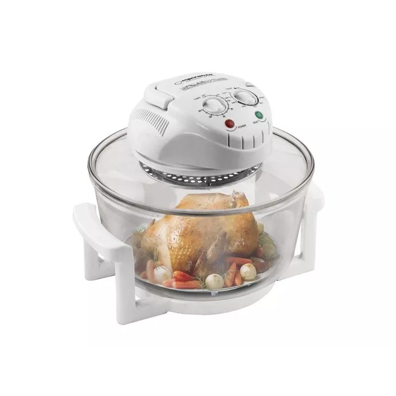 Estufa halógena ESPERANZA EKO003 — 12 L, 1400 W, máx. 250 °C, blanca