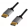 Cable DisplayPort LogiLink CDA0100 1 m Negro Gris