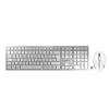 CHERRY DW 9100 SLIM teclado ratón incluido universal RF inalámbrico + Bluetooth QWERTZ alemán plateado
