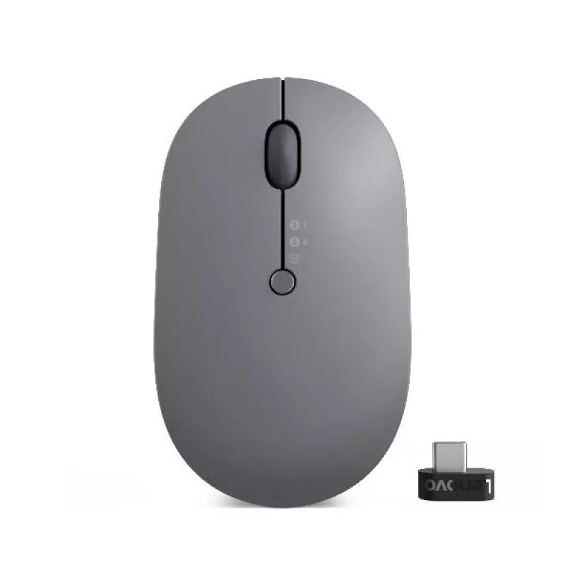Ratón Lenovo Go multi-dispositivo oficina ambidiestro RF Wireless + Bluetooth óptico 2400 DPI
