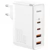 Cargador de viaje Baseus GaN2 Pro Quick 2x USB + 2x USB-C, 100W, EU (Blanco)