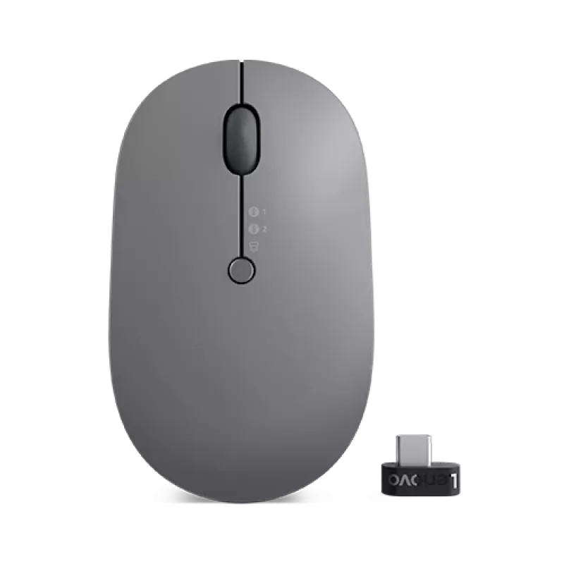 Lenovo Go ratón inalámbrico multidispositivo de oficina ambidiestro RF inalámbrico + Bluetooth + USB Type-A óptico 2400 DPI