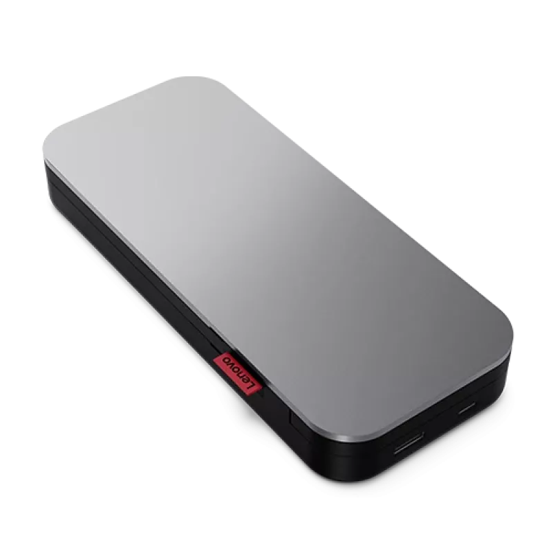 Batería externa para portátil Lenovo Go USB-C (20.000 mAh), ion-litio, negro-gris, USB Type-A y Type-C