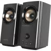 Altavoces de escritorio compactos Hi-Fi CREATIVE T60 2.0 con diálogo claro y sonido envolvente mediante Sound Blaster SmartComms Kit, conexiones de audio USB-C, micrófono y auriculares B