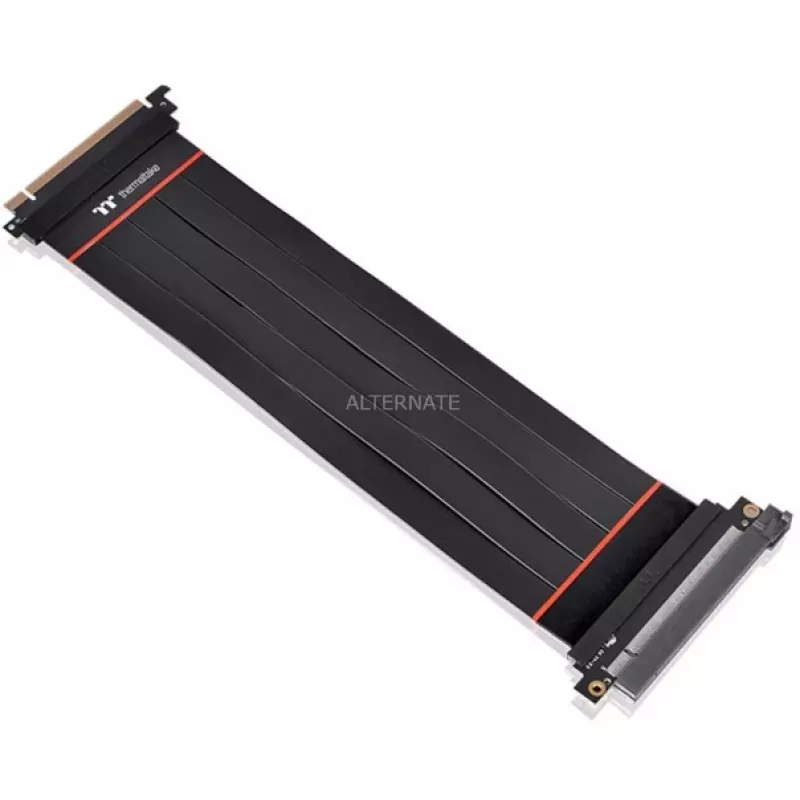Thermaltake AC-058-CO1OTN-C1 cable alargador riser PCIe 4.0 x16, 0,3 m, negro