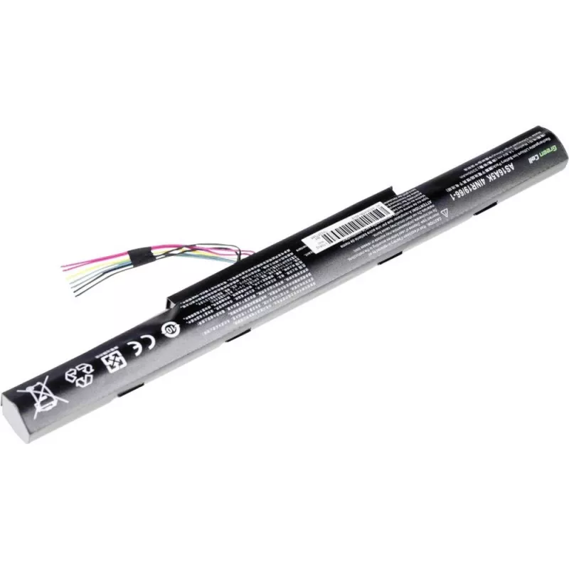 Batería Green Cell AC51 para Acer Aspire E15/E17 — Li-Ion 14,8 V 2200 mAh 4 celdas, negro