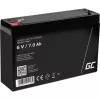 Batería recargable de plomo-ácido sellada Green Cell AGM12 6 V 7000 mAh negro