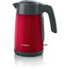 Hervidor eléctrico Bosch TWK7L464 – capacidad 1,7 L, 2400 W, rojo, carcasa de plástico