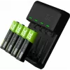 Cargador Green Cell GC VitalCharger con 4 pilas AA 2000mAh NiMH