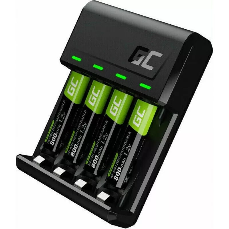 Cargador universal de pilas USB Green Cell GRSETGC02