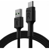 Cable USB Green Cell KABGC22 USB 2.0 1,2 m USB-A USB-C negro