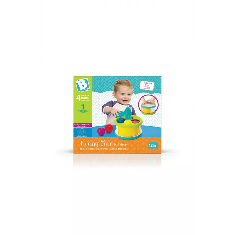 Juguete de martillo con bolas B-kids 1164883N con bolas de colores y sonidos musicales