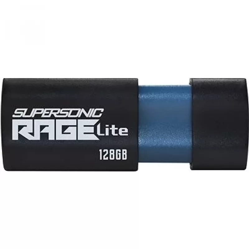 Memoria flash USB PATRIOT Supersonic Rage Lite 128 GB USB Type-A 3.2 Gen 1, 180 MB/s, azul/negro
