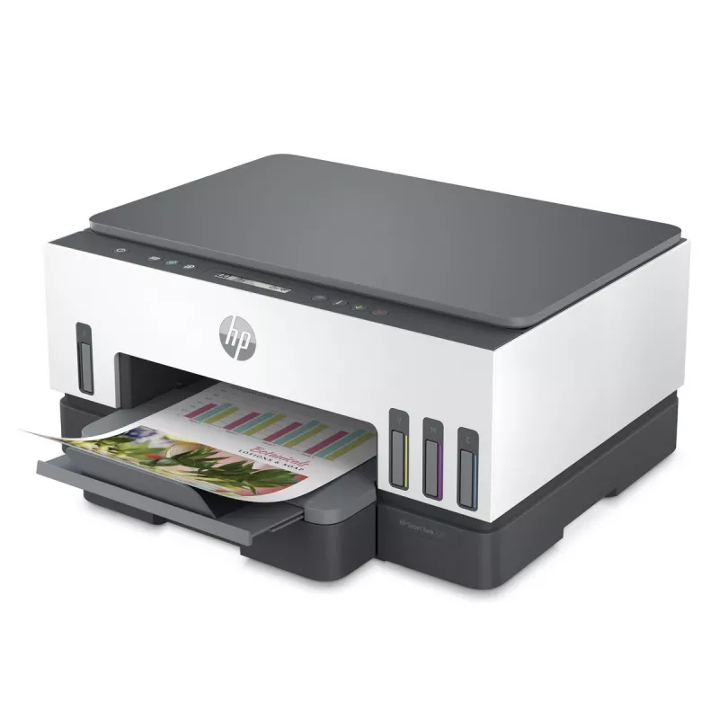 Impresora multifunción HP Smart Tank 720 — inyección térmica de tinta, color, A4, Wi‑Fi, dúplex, 4800x1200 dpi
