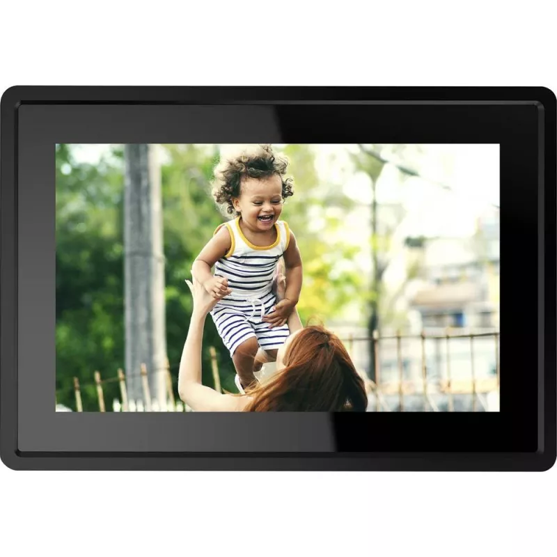 Marco de fotos digital Denver Frameo PFF-1021BLACK 25,6 cm (10,1") pantalla táctil IPS 1280 x 800, 16 GB, Wi-Fi, negro