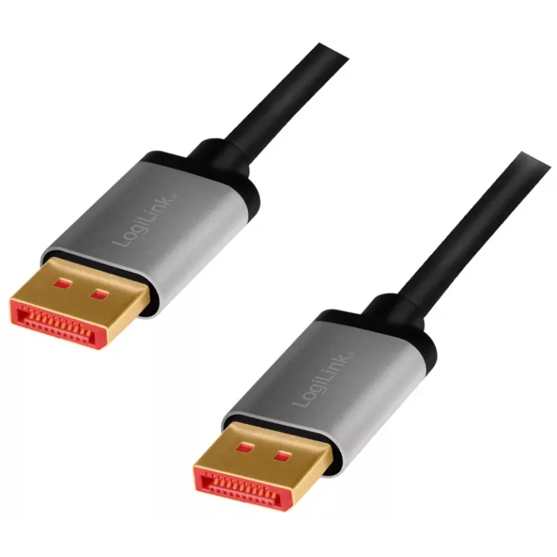 Cable DisplayPort LogiLink CDA0105 2 m Negro Gris