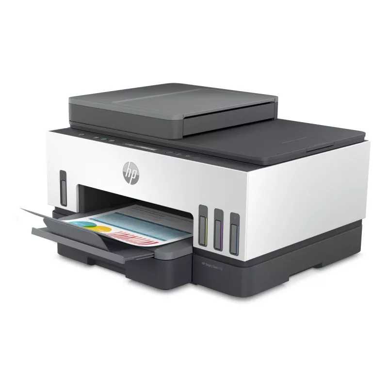 HP Smart Tank 750 impresora multifunción, depósito de tinta, color, WLAN, Smart App, dúplex, ADF, alimentador automático de documentos