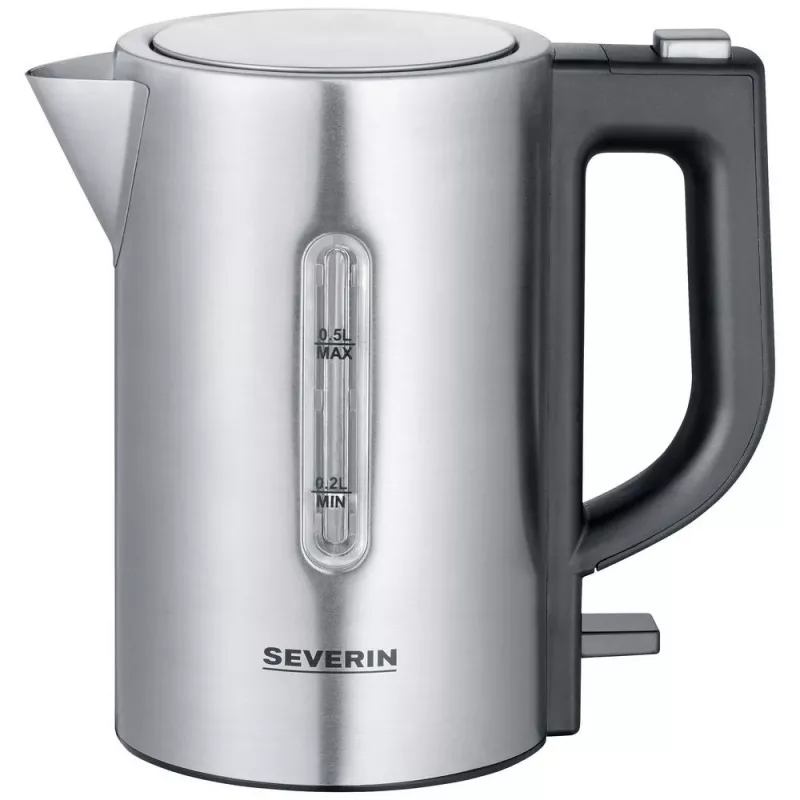 Severin WK3647 Hervidor de agua Acero inoxidable-negro cepillado (WK3647)