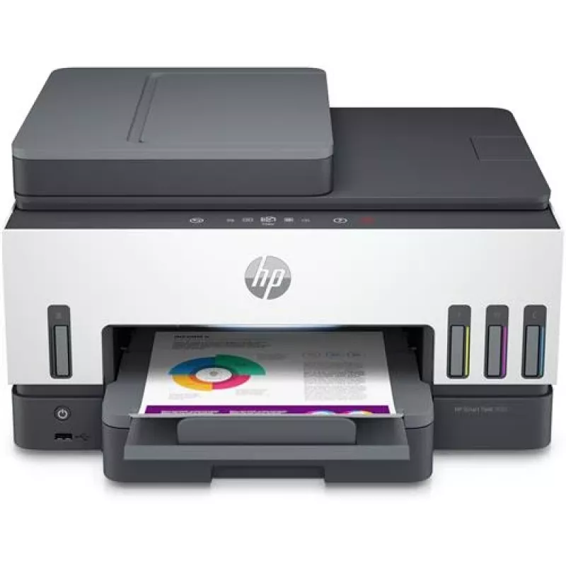 HP Smart Tank 7605 Impresora multifunción inalámbrica en color, impresión a doble cara; copiadora, escáner