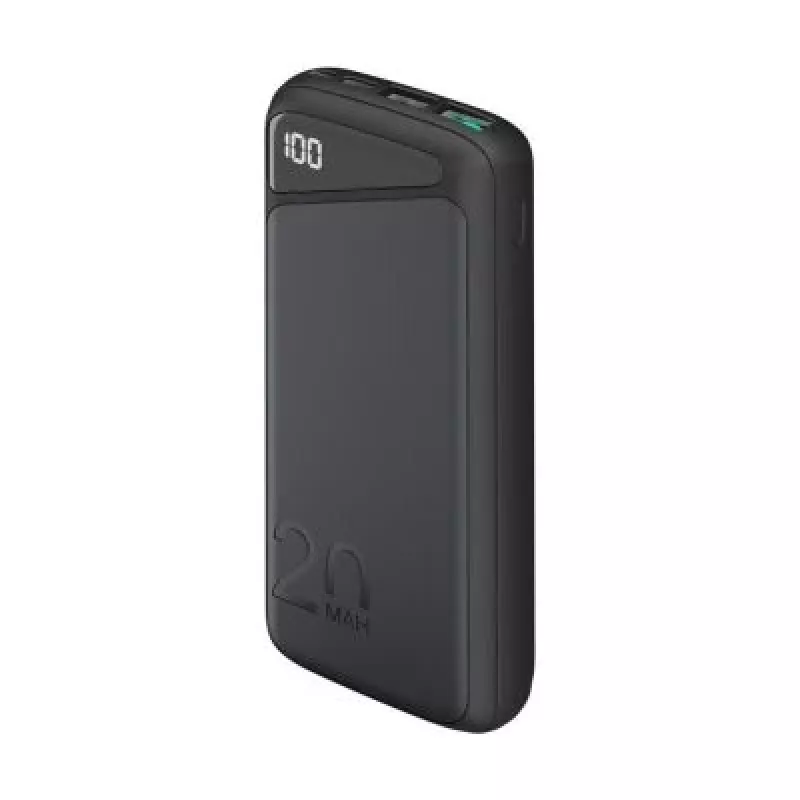 Batería externa de carga rápida 20.000 mAh (negra, PD, Quick Charge 3.0, Super Charge)