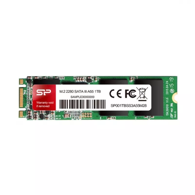 Silicon Power A55 SP001TBSS3A55M28 SSD de 1 TB, M.2 2280, SATA III, 560/530 MB/s, SLC