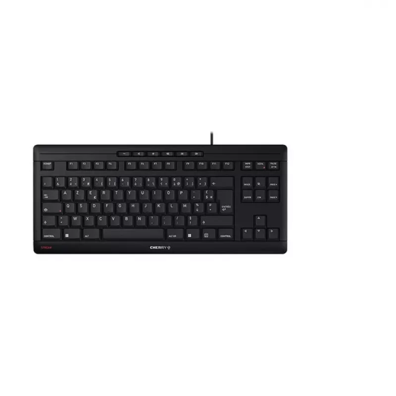 Teclado CHERRY STREAM TKL USB AZERTY francés negro con cable 94 teclas