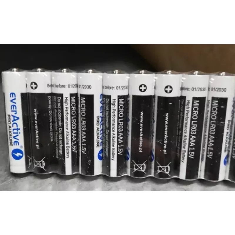 Pila alcalina desechable everActive LR0310PAK AAA 1,5 V 1250 mAh pack de 10