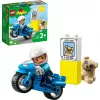Set de moto de juguete LEGO Duplo Policía 10967 con ruedas móviles y figura de policía