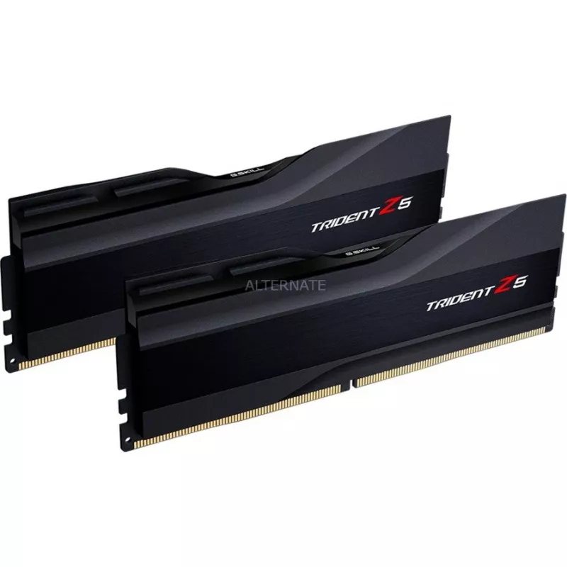 DIMM 32 GB DDR5-6400 (2x 16 GB) Dual-Kit, memoria RAM negra (mate), F5-6400J3239G16GX2-TZ5K, Trident Z5, INTEL XMP