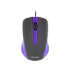 Ratón USB con cable, 3 botones, superficie engomada