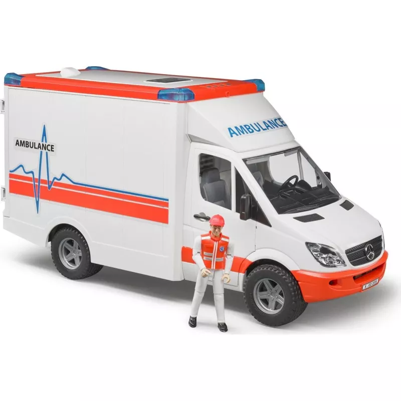 Bruder 1/16 Mercedes-Benz Sprinter ambulancia con conductor