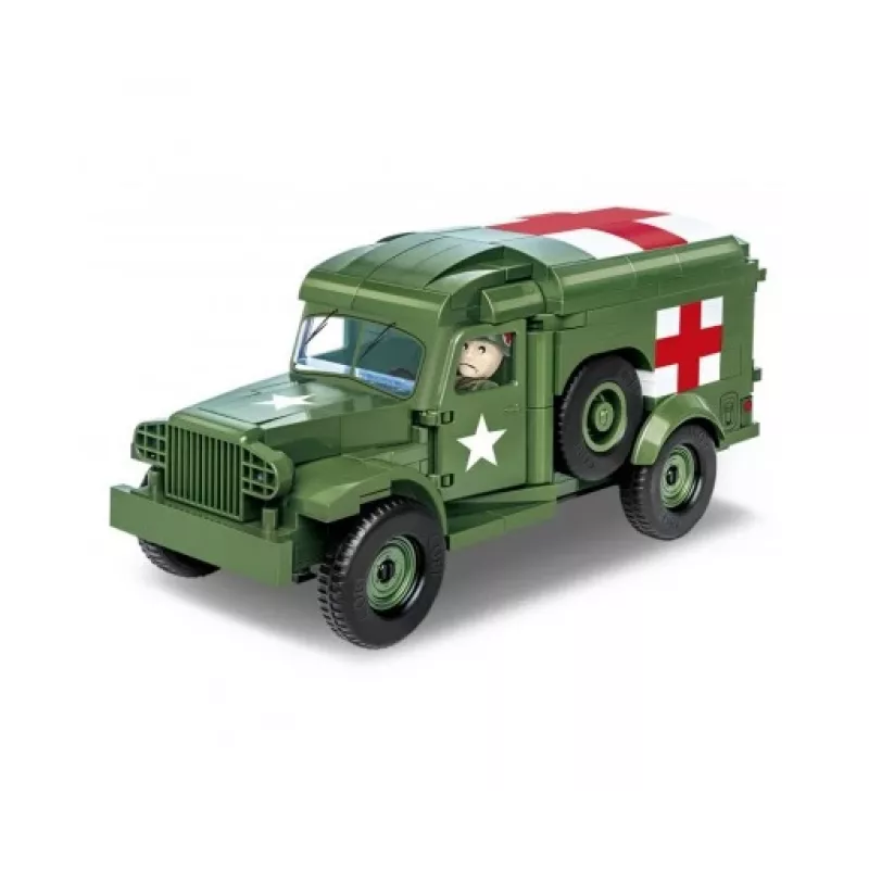 Juguete de construcción Cobi Dodge WC-54 Ambulancia modelo 2257 escala 1:35 kit de montaje