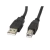 Cable USB Lanberg CA-USBA-11CC-0050-BK 5 m 2.0 USB B negro (CA-USBA-11CC-0050-BK)
