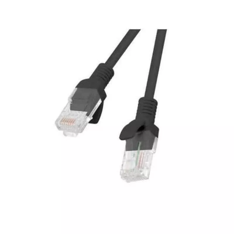 Cable de red LANBERG PCU5-10CC-0500-BK Cat5e U/UTP RJ-45 — 5 m, negro, conductor CCA