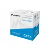 Cable de red LANBERG Cat6 SFTP LCS6-11CU-0305-S, 305 m, 23 AWG, gris, funda PVC