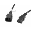 Cable de alimentación Lanberg CA-C13E-11CC-0030-BK negro 3 m conector C13 conector C14 (CA-C13E-11CC-0030-BK)