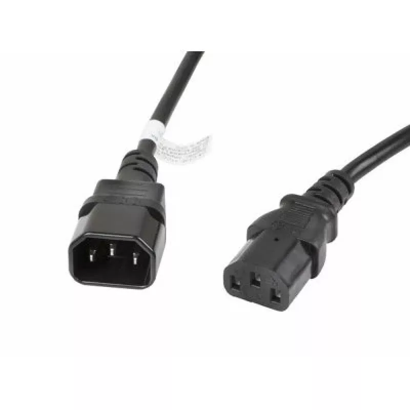 Cable de alimentación Lanberg CA-C13E-11CC-0030-BK negro 3 m conector C13 conector C14 (CA-C13E-11CC-0030-BK)