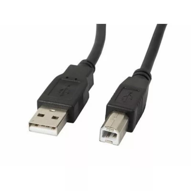 Cable USB Lanberg CA-USBA-10CC-0030-BK 3 m USB 2.0 USB B negro (CA-USBA-10CC-0030-BK)