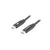 LANBERG Cable USB-C a USB-C CA-CMCM-40CU-0018-BK — USB 2.0, 1,8 m, negro