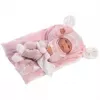 Muñeca 73860 muñeca bebé Nica sobre manta rosa 38 cm Llorens
