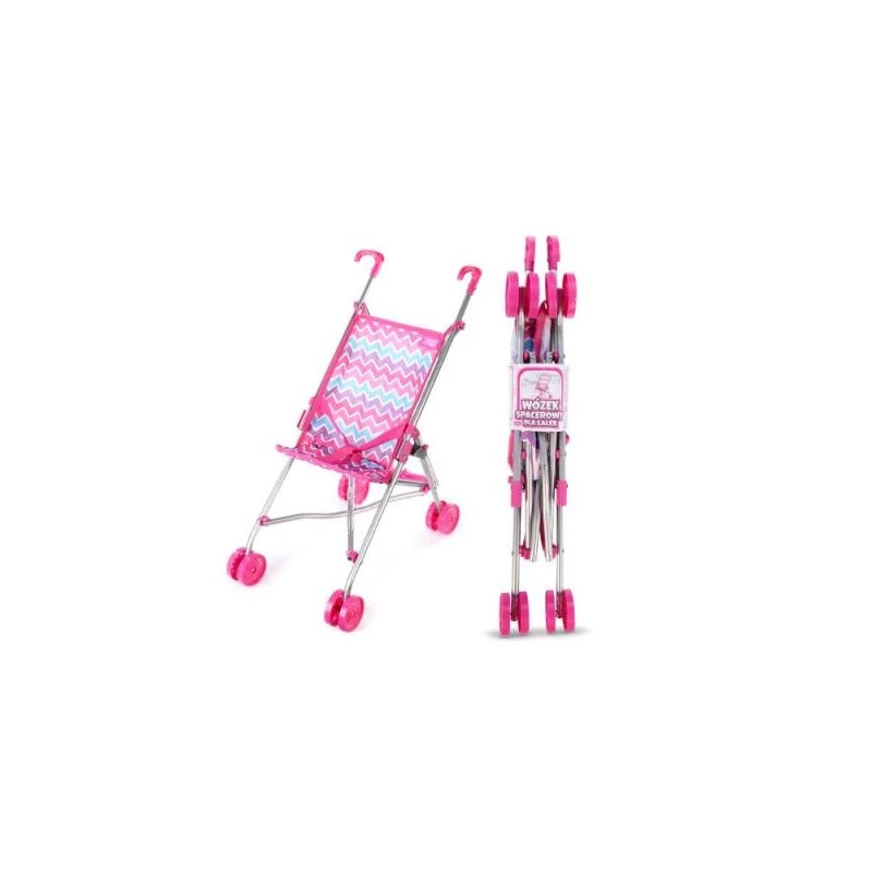 Cochecito de muñecas Artyk 122781 – diseño ligero plegable para muñecas de juguete